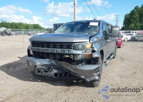 2021 Chevrolet Silverado 1500 4Wd Short Bed Custom из США, поврежденный, VIN 1GCPYBEK5MZ422702